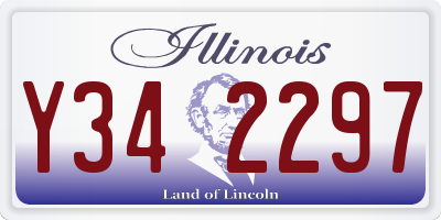 IL license plate Y342297