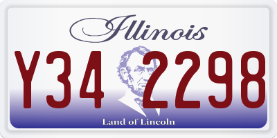 IL license plate Y342298