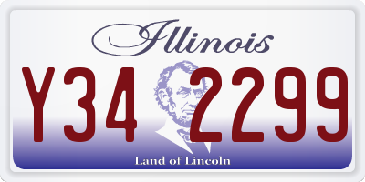 IL license plate Y342299