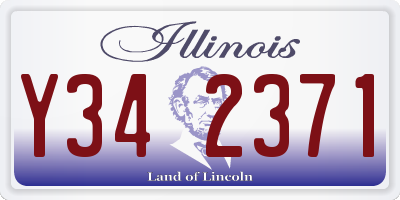 IL license plate Y342371