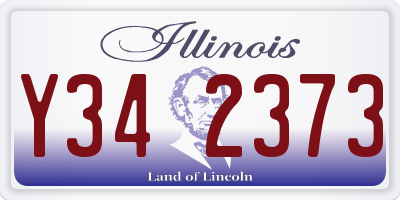 IL license plate Y342373