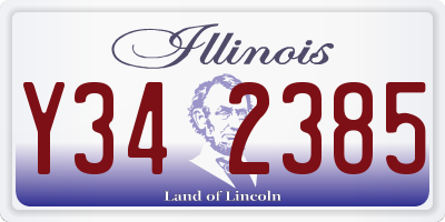 IL license plate Y342385