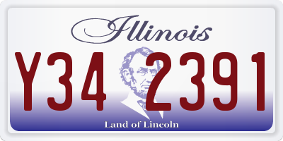 IL license plate Y342391