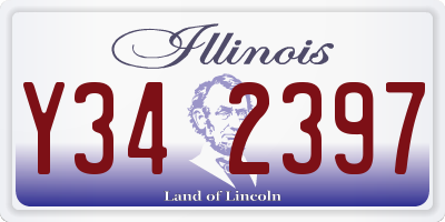 IL license plate Y342397