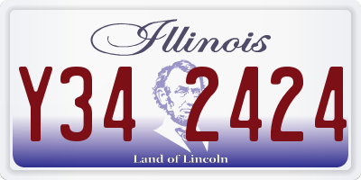 IL license plate Y342424