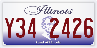 IL license plate Y342426