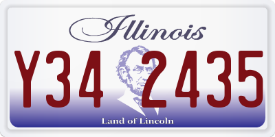 IL license plate Y342435