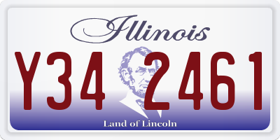 IL license plate Y342461