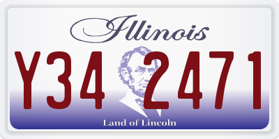 IL license plate Y342471