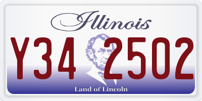 IL license plate Y342502