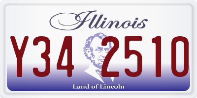 IL license plate Y342510