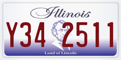 IL license plate Y342511