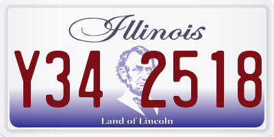 IL license plate Y342518
