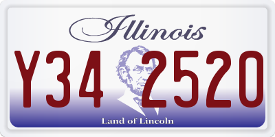 IL license plate Y342520
