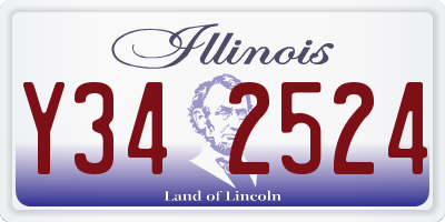 IL license plate Y342524