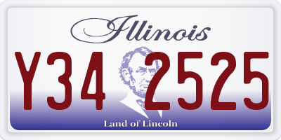 IL license plate Y342525