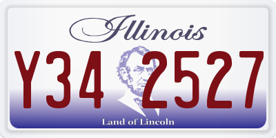 IL license plate Y342527