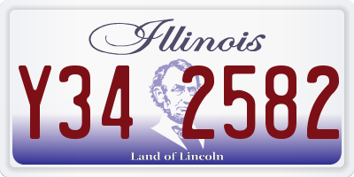 IL license plate Y342582