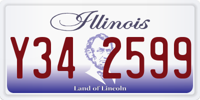 IL license plate Y342599