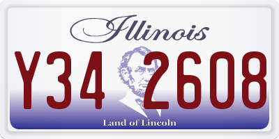 IL license plate Y342608