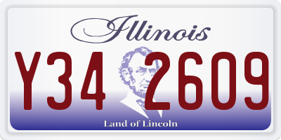 IL license plate Y342609