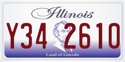 IL license plate Y342610