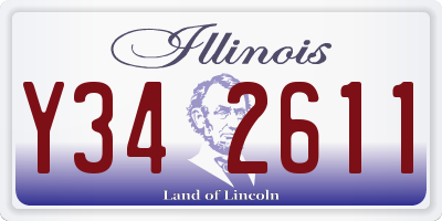 IL license plate Y342611