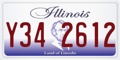 IL license plate Y342612