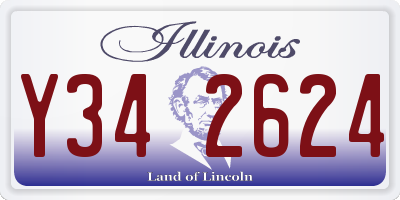 IL license plate Y342624