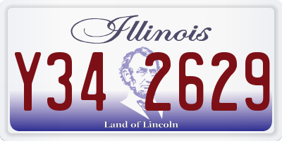 IL license plate Y342629