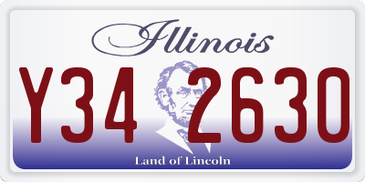 IL license plate Y342630