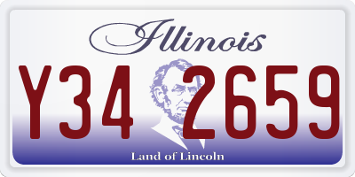 IL license plate Y342659
