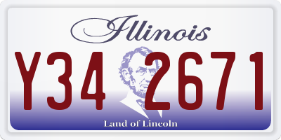 IL license plate Y342671