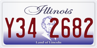 IL license plate Y342682
