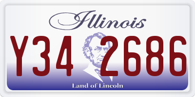 IL license plate Y342686