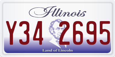 IL license plate Y342695
