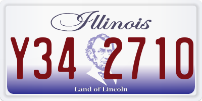 IL license plate Y342710