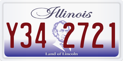 IL license plate Y342721