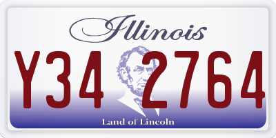 IL license plate Y342764