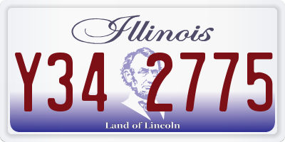 IL license plate Y342775