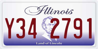 IL license plate Y342791