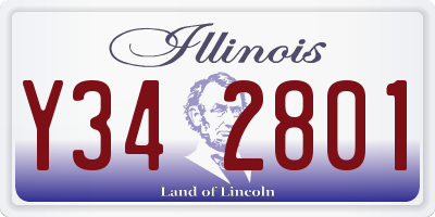 IL license plate Y342801