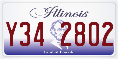IL license plate Y342802