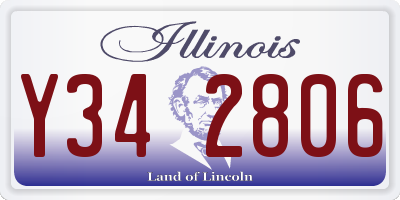 IL license plate Y342806