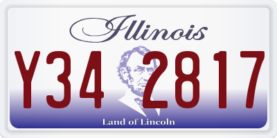 IL license plate Y342817