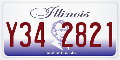 IL license plate Y342821