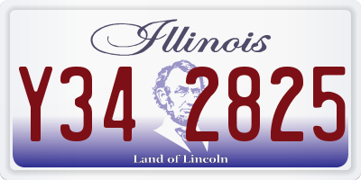 IL license plate Y342825
