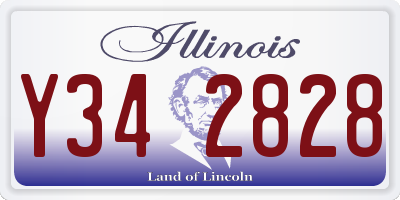 IL license plate Y342828