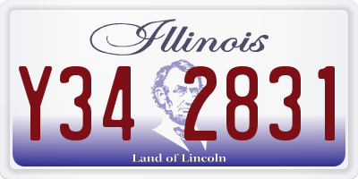 IL license plate Y342831