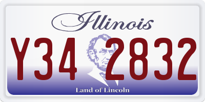 IL license plate Y342832